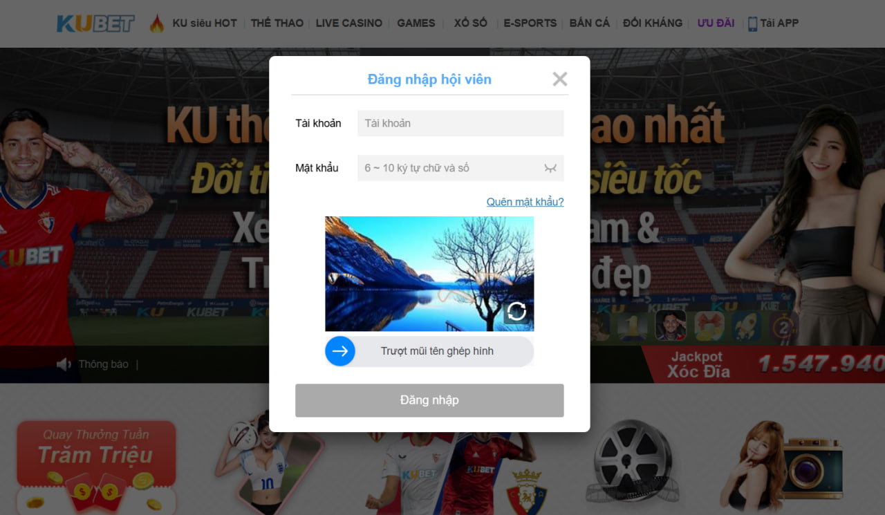 Kubet - Link Truy Cập Chính Thức Ku Bet - Tặng Code 88k 39 Hãy sử dụng tài khoản vừa đăng ký thành công tiến hành truy cập vào KUBET39.Com để Login vào sảnh KU