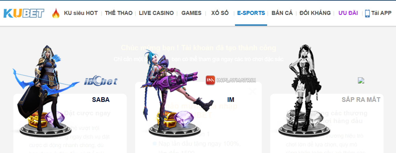 Kubet - Link Truy Cập Chính Thức Ku Bet - Tặng Code 88k 36 Bạn có thể đến với sảnh E-Sports của KUBET